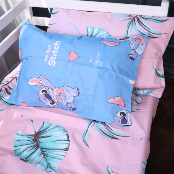 Фото - Комплект постільної білизни MirSon Ranforce Elite Kids Time 17-0817 Stitch 220х240 (2200011545851)